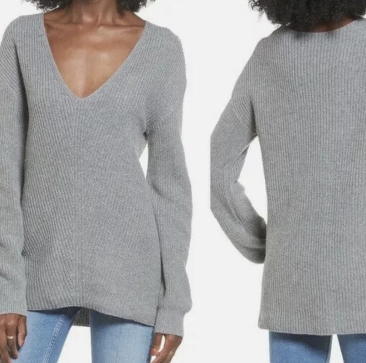 Bp v clearance neck cotton sweater