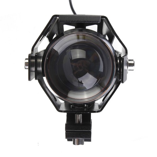 Pair Motorcycle U5 LED High Bright Driving Spot Head Light 125W 1300LM Black - Picture 7 of 12