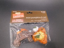 Fall crafts Mini fall pumpkins cart 2pieces