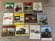 Farming Ad Flyers Pamphlet Tractor Machinery Vintage Lot John Deere Moline Deutz