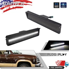 Pair Side Marker White LED Cornerlight For 80-86 Ford BRONCO & F-150 F-250 F-350