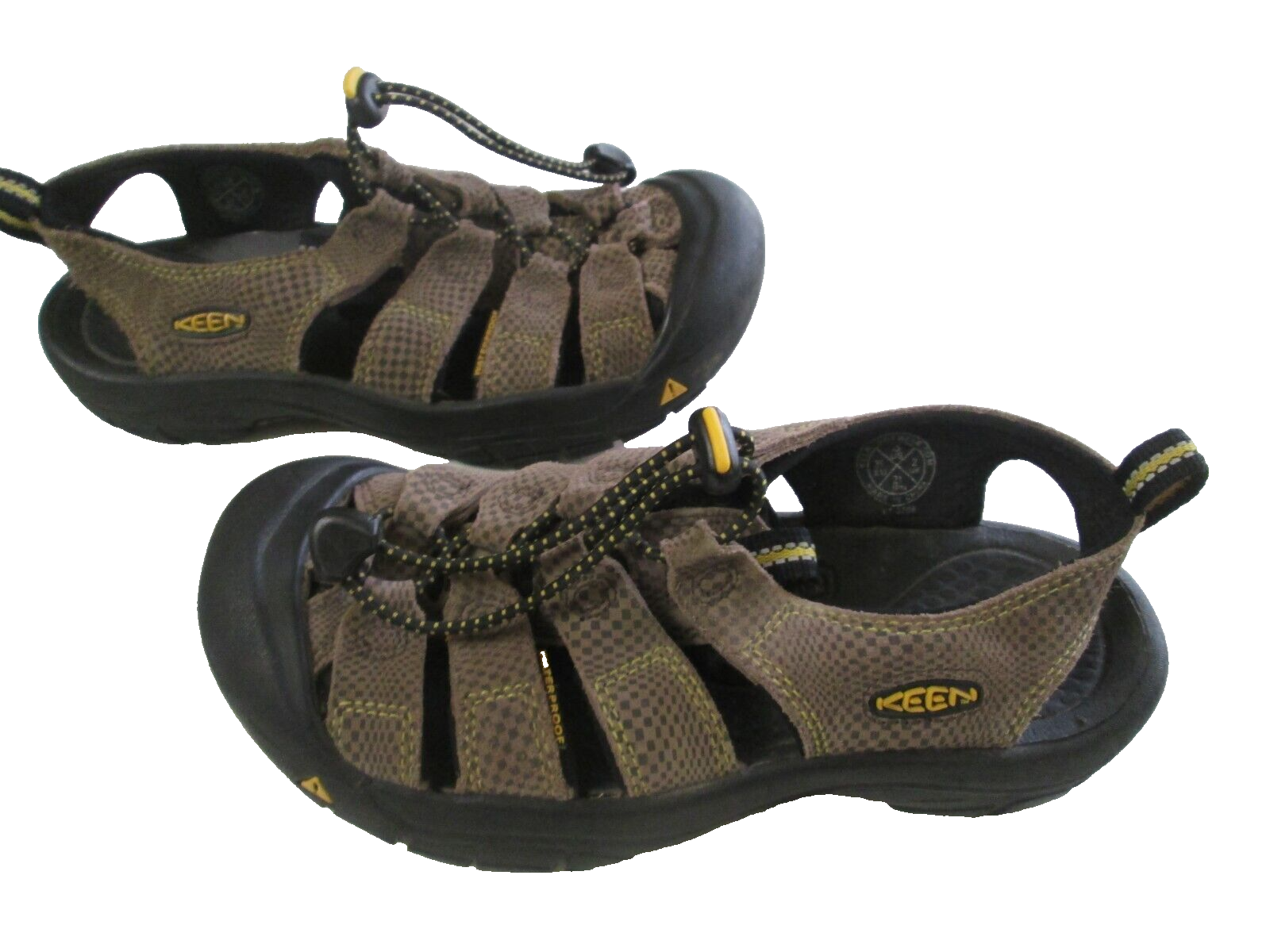 Sandali Keen Newport 3 Y giovani marroni impermeabili scarpe scuola escursionismo