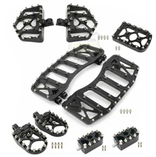 MX Style Foot Pegs Floorboard Shifter Peg Pedals For Harley Touring Softail Dyna