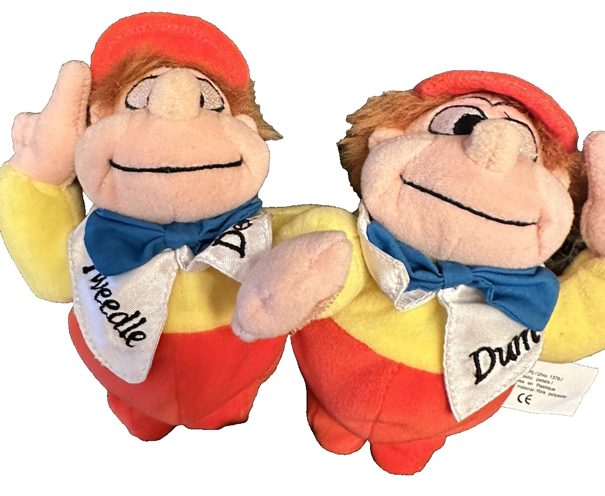 tweedle dee tweedle dum Beanbag Alice In Wonderland Disney