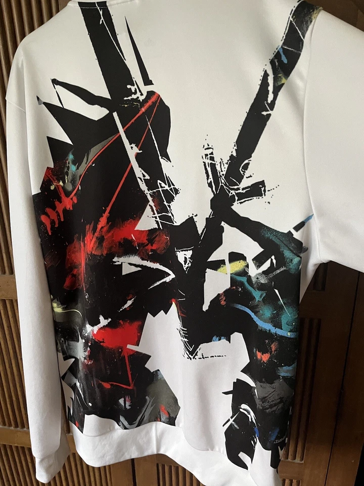 Adidas GOOD VS EVIL Chaqueta de Pista MR JAGO URBAN ARTIST SERIES Top Firebird ~ Hombres L Foto 4 de 4