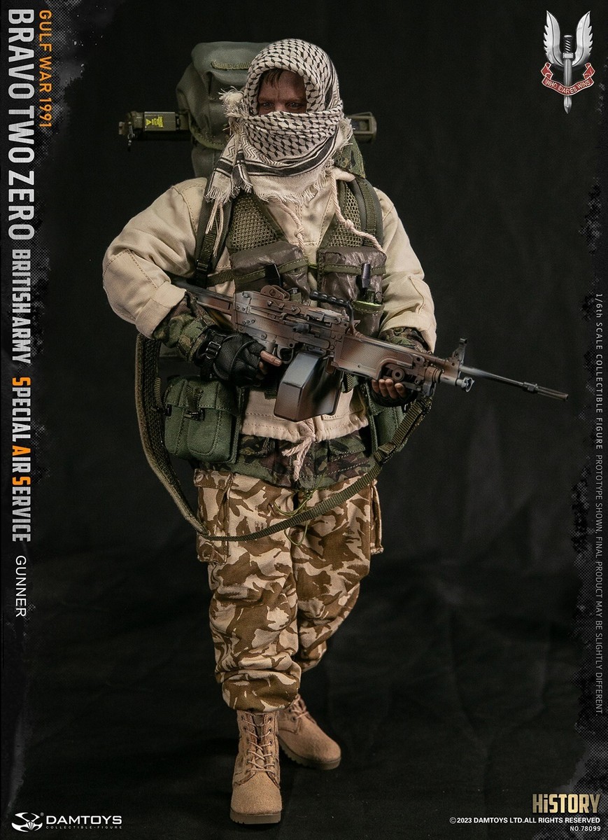 1/6イギリス陸軍特殊空挺部隊 (SAS) ガンナー Gulf War 1991 1/6 DAMTOYS British Army Special Air Service (SAS) Gunner