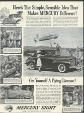 Simple Sensible Idea Makes Mercury Different coupe & convertible ad 1941