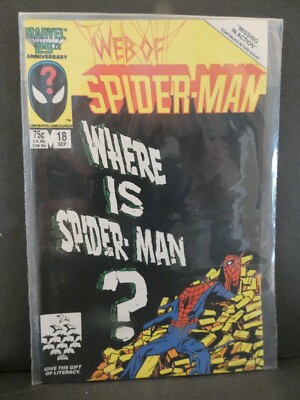 MARVEL  COMIC WEB OF SPIDERMAN SPIDER MAN ISSUE #18
