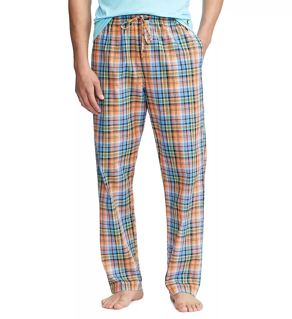 Polo Ralph Lauren Mens Pajamas Lounge Pants Sleepwear Pony All Over Plaid S.