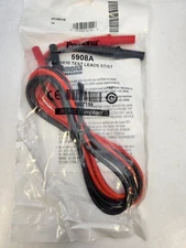POMONA 5908A Dmm Test Lead Set 48 " With Straight Plugs For Bench Meters 10 Amp.