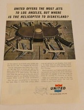 UNITED AIRLINES VINTAGE ADVERTISEMENT 1966