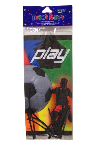 Soccer Treat Bags Sports Balls Cello 