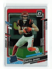 CHARLIE JONES #223 2023 PANINI OPTIC BENGALS RATED ROOKIE RC