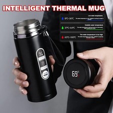 500ML 1L Stainless Steel Thermos LED Display Vacuum Flask Leakproof Portable
