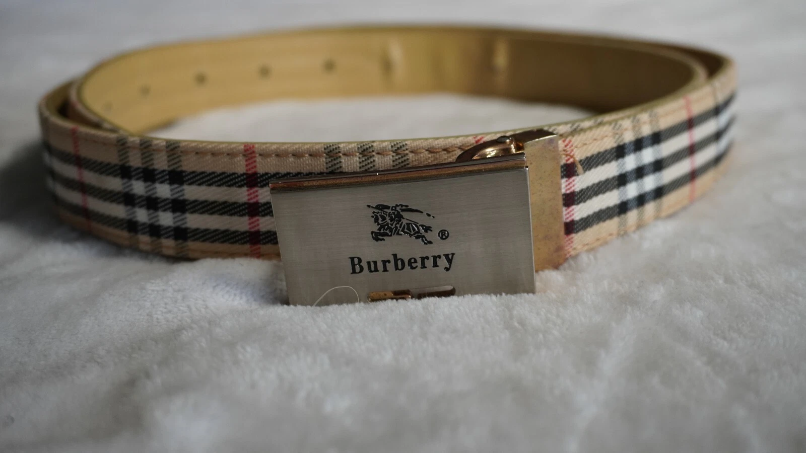 Cintura Burberry REVERSIBILE a quadri vs pelle molto cool