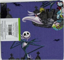 Nightmare Before Christmas - FABRIC - Scene - 18x22 In - Fat Quarter - NEW