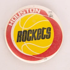Vintage Houston Rockets 2.25" Pinback Button Badge NBA Basketball