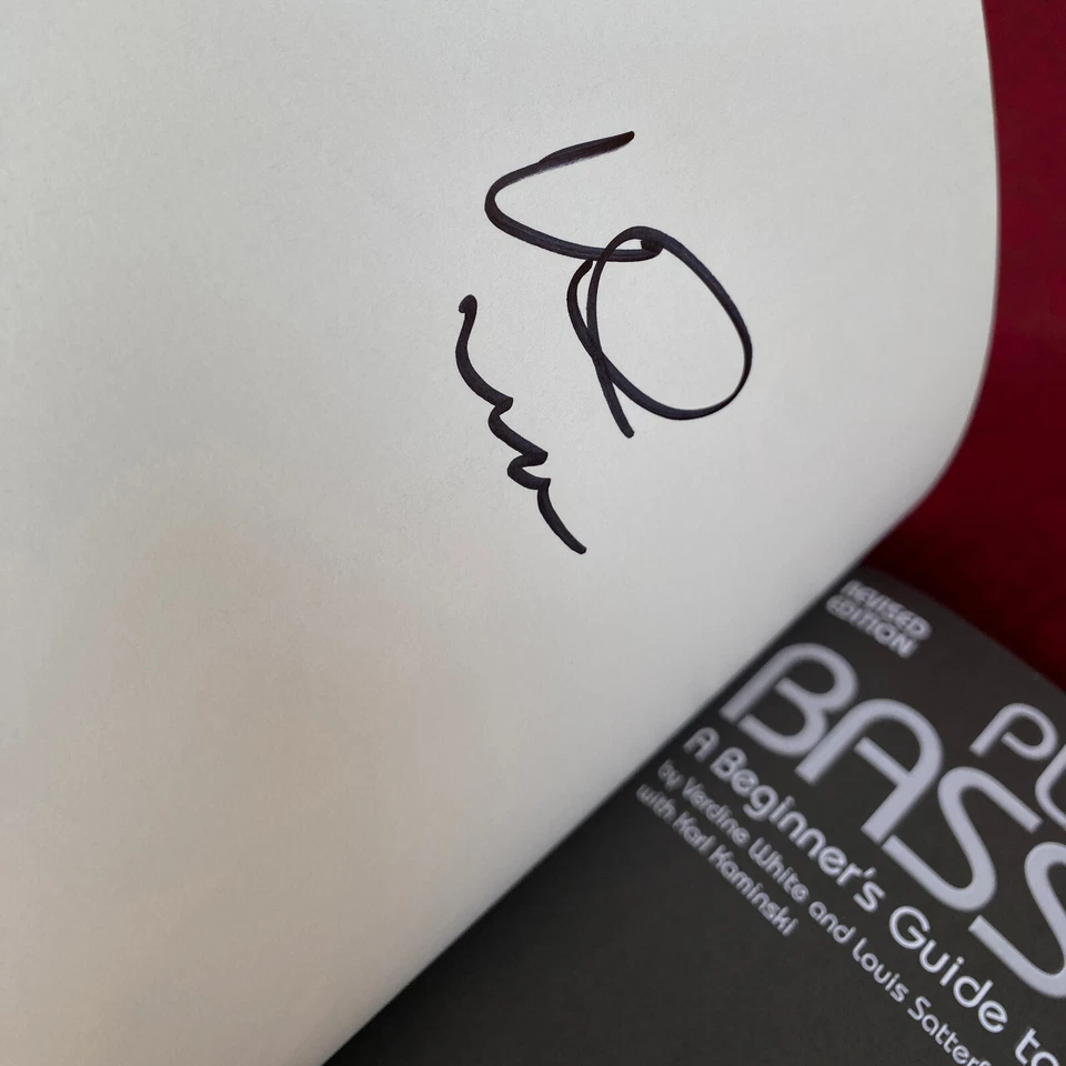 Playing the BASS Guitar Book By Verdine White & Louis Satterfield 2012 SIGNED! - Image 4 of 4