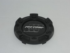 Pro Comp 42-cap-sg Flat Matte Satin Black Wheel Rim Center Cap Snap In Portion