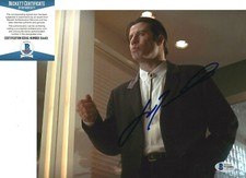 JOHN TRAVOLTA SIGNED 'PULP FICTION' VINCENT 8x10 MOVIE PHOTO 1 BECKETT BAS COA