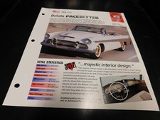 1956 DeSoto Pacesetter Spec Sheet Brochure Photo Poster