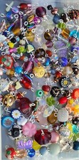 Jewelry Making Lot 100x Bead Drop Small Dangle Glass charms bead lot mixed Sampl