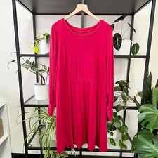 Torrid Bright Red Long Sleeve Super Soft Knit Dress - Size 2X