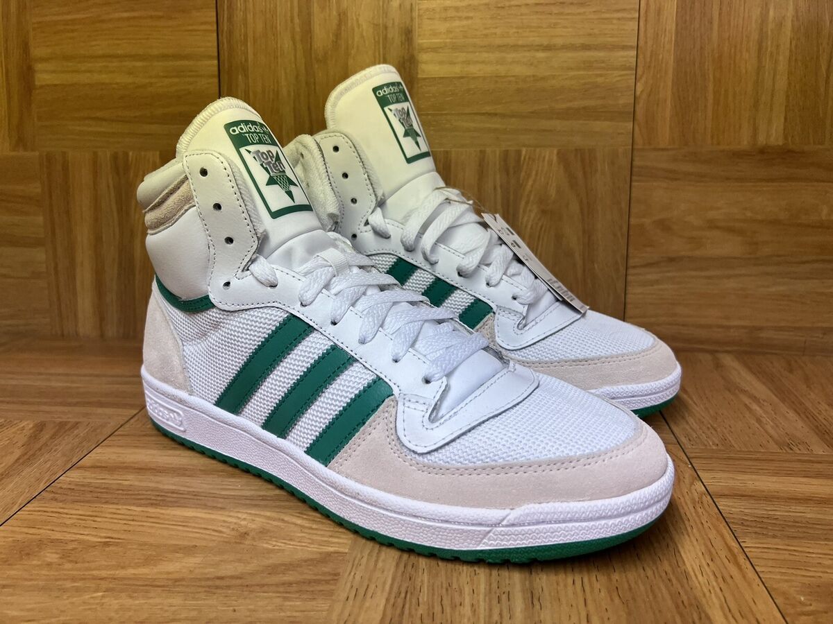 RARE🔥 Sz 9 - Adidas Top TEN RB Cloud White Court Green RARE🔥 Sz 9 - Adidas Top TEN RB Cloud White Court Green