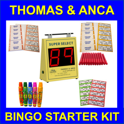 Bingoautomat Bingo Tickets Bingo Dabbers Starterset mit Super Select 