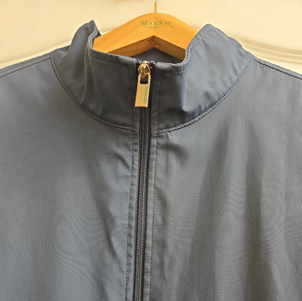Chaqueta mediana Haggar para hombre azul marino abrigo vintage primavera/verano Foto 4 de 4