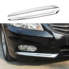 For Honda Accord 2011-2012 Bright Chrome Front Fog Light Lamp Strip Cover Trim