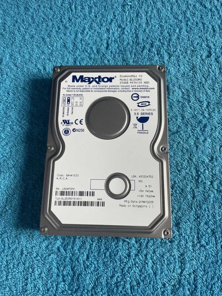 Las mejores ofertas en Unidades de disco duro interno Maxtor 250GB