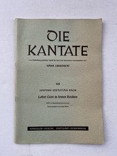 Noten.  J.S. Bach. Lobet Gott in seinen Reichen. BWV 11. Partitur.