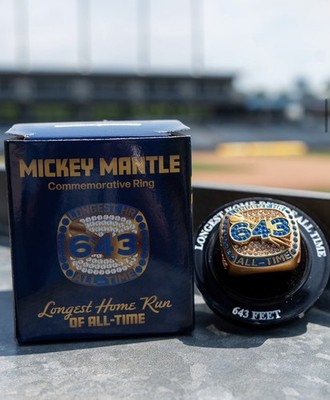 Tulsa Drillers 2026 Mickey Mantle Commemorative Ring