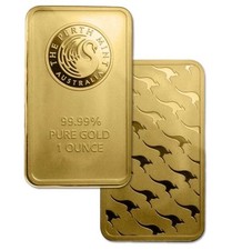 the perth mint pure gold bar 1 Oz 999.9 fine sealed assay 4155.99 per troy oz