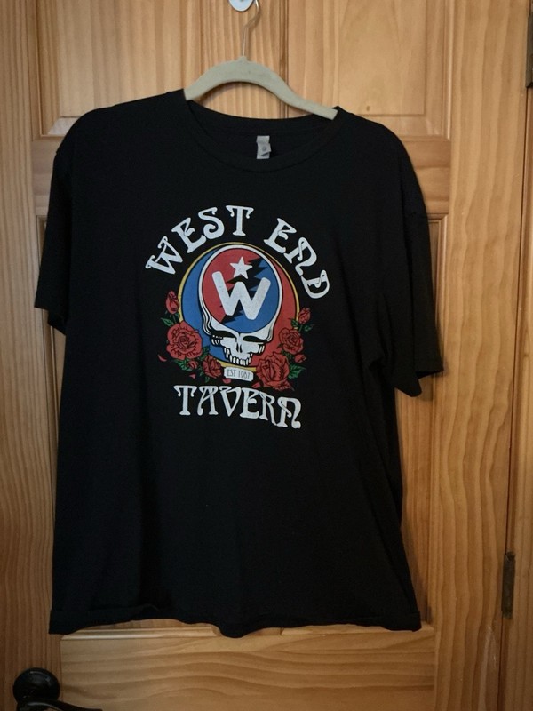 Grateful Dead XL Steal Your Face Tee Shirt Top West End Tavern Black