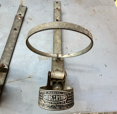 Vintage AutoFyrStop Co Automatic Fire Bracket with Extension Philadelphia, PA