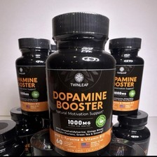 TwinLeaf Dopamine Booster 1000mg L-Tyrosine Vitamin B12 60 Caps FREE SHIPPING 