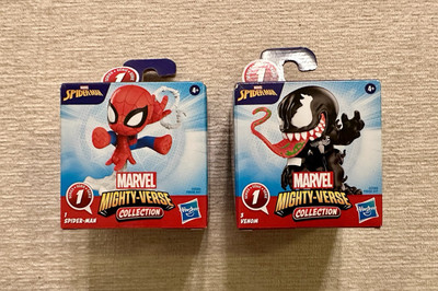 Marvel Mighty-Verse Collection Lot - Spider-Man #1 Venom#3; Series 1