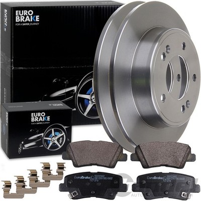EuroBrake BREMSSCHEIBEN 262mm + BELÄGE HINTEN passend für KIA SOUL II 2 PS