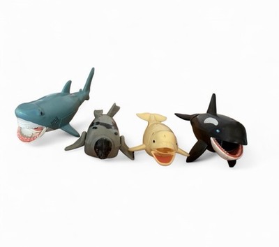 Sea Animal Bath Toys Including Shark Seal Beluga & Orca