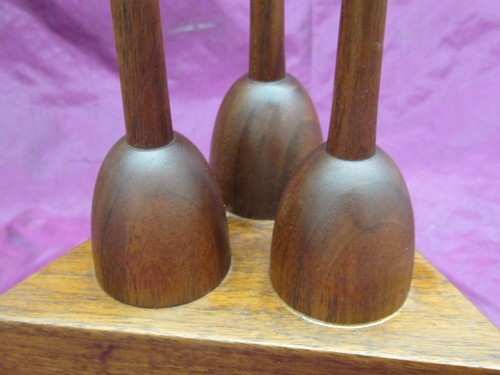 Mid Century carved wood art sculpture Tim C. Strain 13.5" - Bild 5 von 7