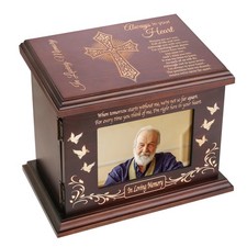 Cremation Memorial Urns for Human Ashes Adult Male Female, Wooden Picture Frame