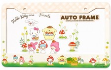 Hello Kitty Sanrio My Melody And Friends Mushroom License Plate Frame Brand New
