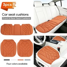 3pcs Car Seat Cushion Memory Foam- Front Rear Cover Breathable Comfort Anti-slip