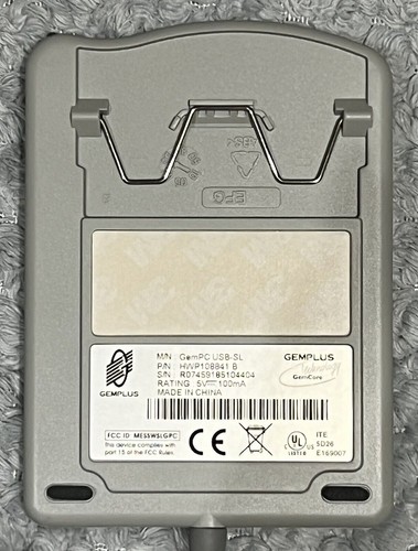 Lecteur de carte Gemplus GempPC USB-SL HWP108841 B. Ref00212 - Photo 2/2
