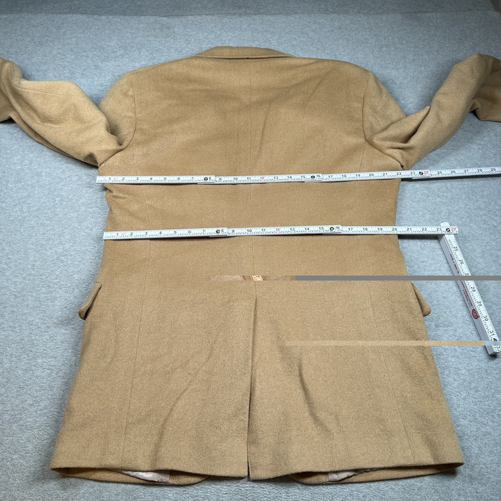 Vintage Embassy Square by Richman Brothers 100% Camel-Hair Blazer 42L Brown