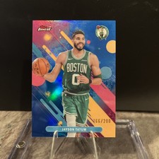 2025-26 Topps Finest 21 Jayson Tatum Blue Refractor 166/200