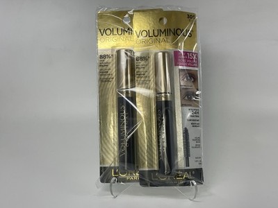 L'Oreal Paris Voluminous Original Mascara Black 0.28oz, 2 PACK