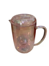 Pink Iridescent Acrylic Drinking Pitcher NEW Summer Spring Party